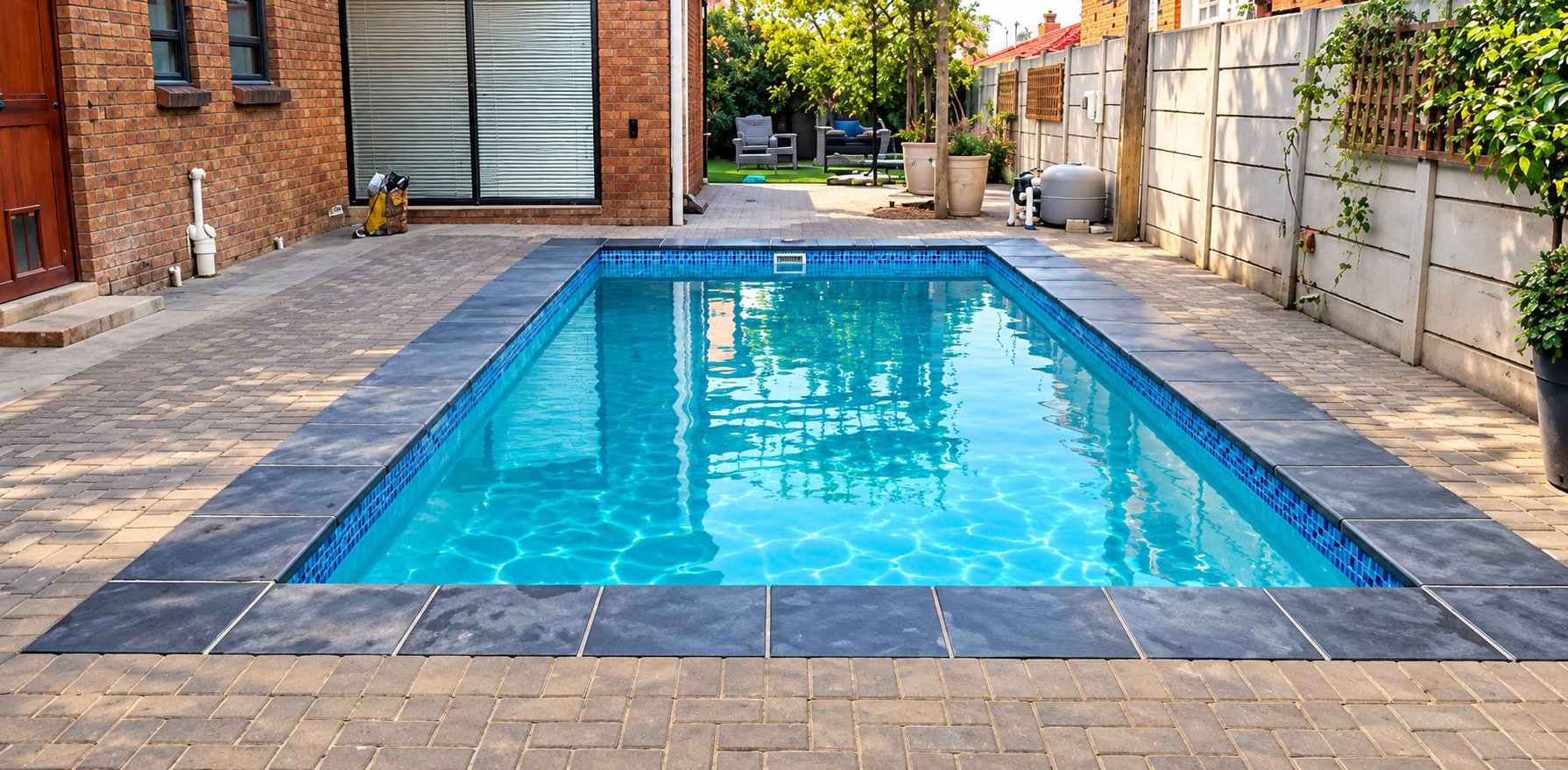 Sunlit Courtyard Pool